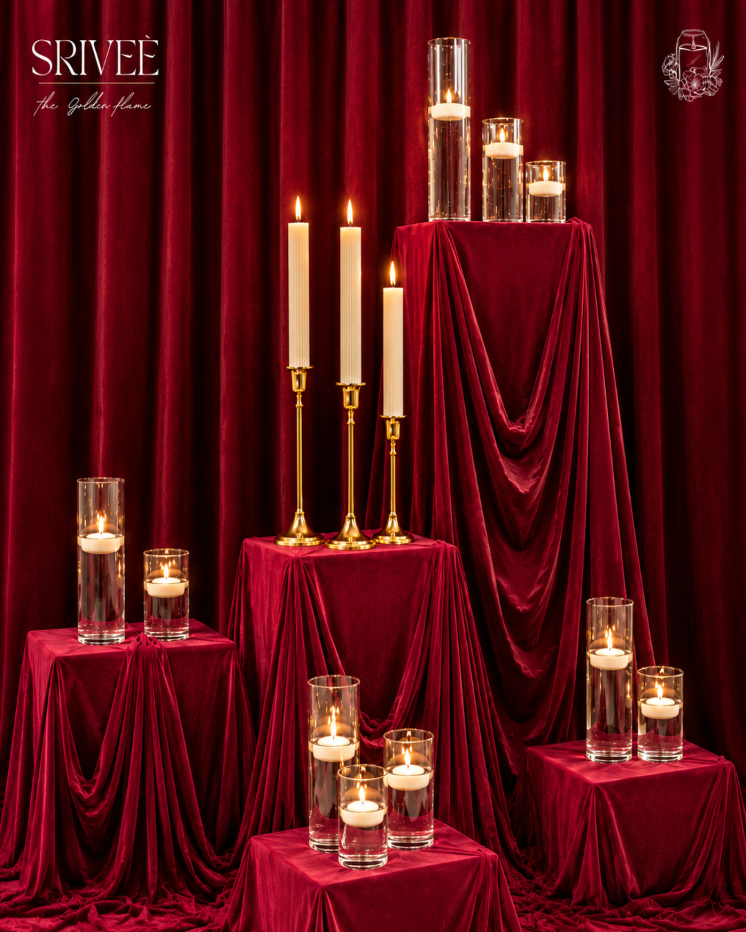3 Piece Candle Stand